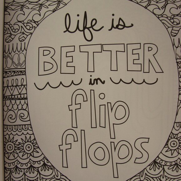 Timeless Creations Creative Quotes Cra-z-art Coloring Book Unused 1 sided pages - Picture 7 of 11